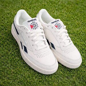 NWT Reebok Men's Classics Club C Revenge - White/Navy - Size: 10.5 ( 28.5 cm )
